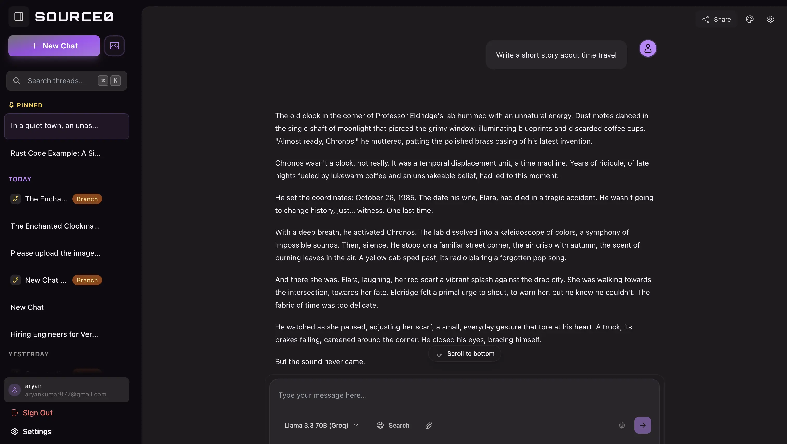 Source0: The All-in-One AI Chat Interface